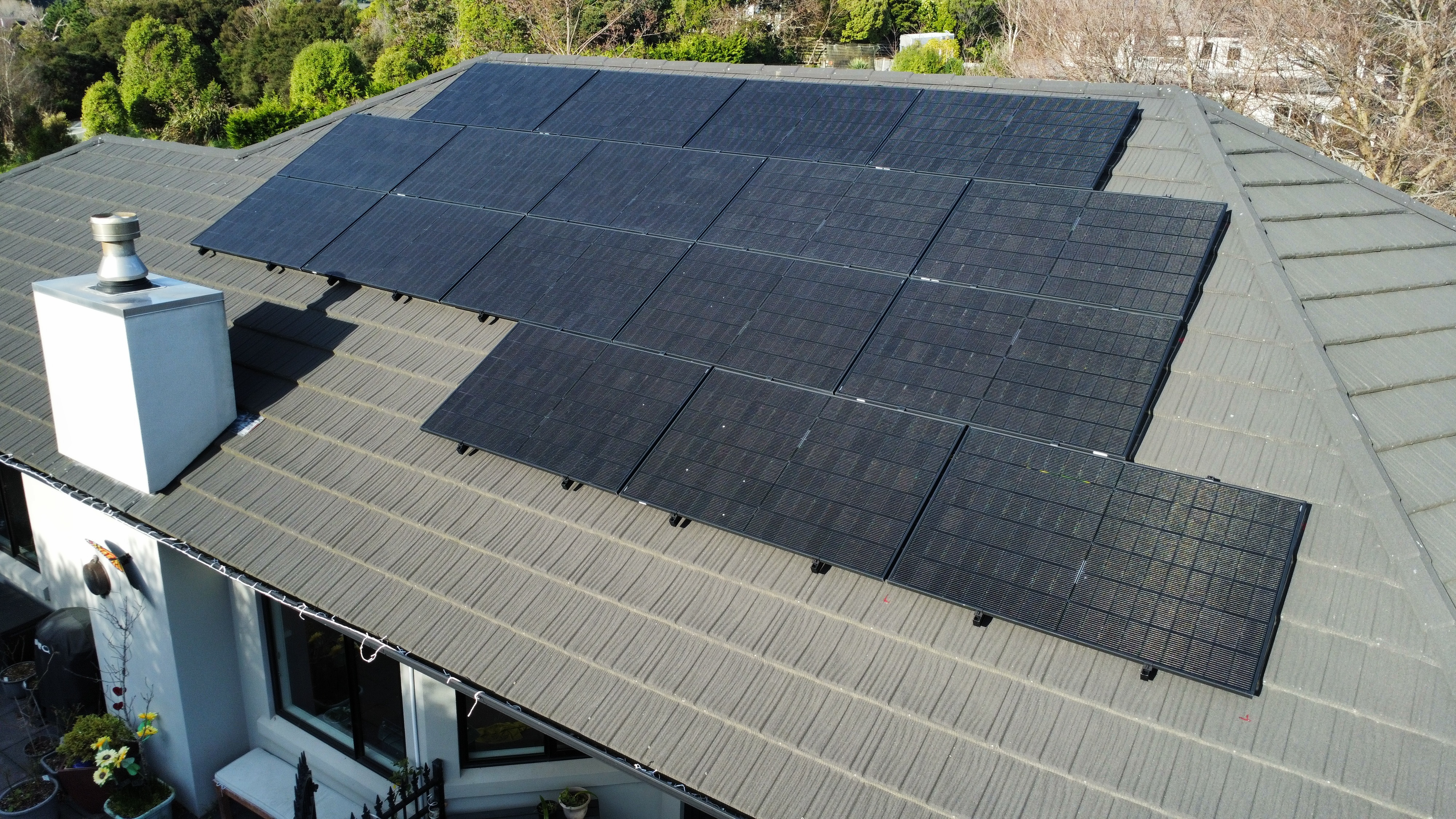 Solar array installation